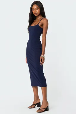 Vestido midi air con abertura de Edikted en Vestidos para argentina
