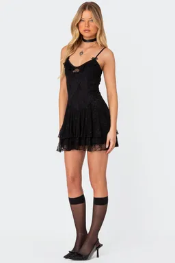 Mini vestido corset encaje lyla de Edikted en Vestidos para argentina