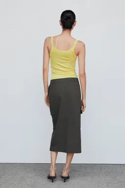 Top tirantes canalé de Mango en Tops para argentina