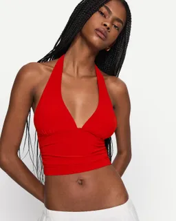 Top halter fruncido de Bershka en Tops para argentina