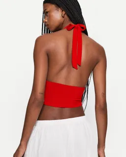 Top halter fruncido de Bershka en Tops para argentina