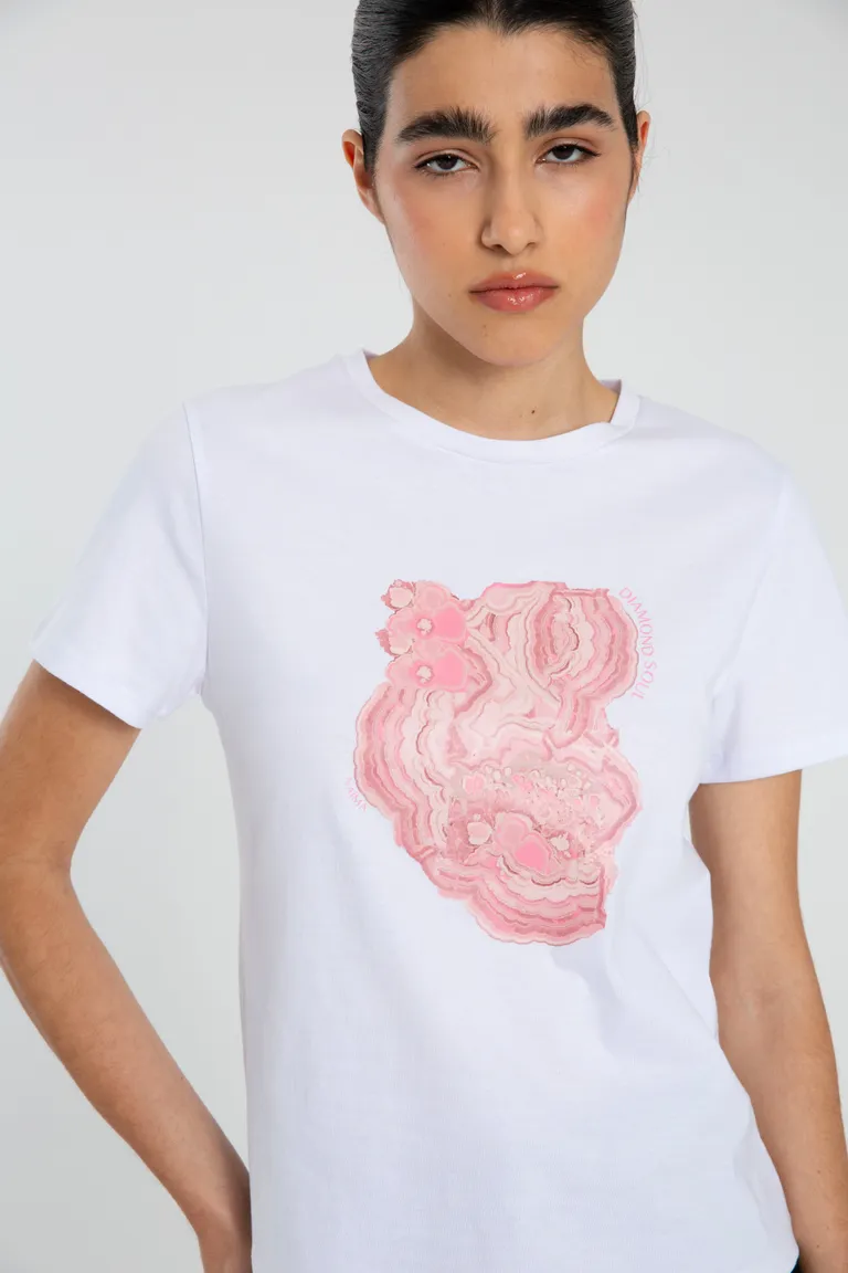 Remera clásica de algodón de corte relajado y manga corta de Naíma en Remeras para argentina