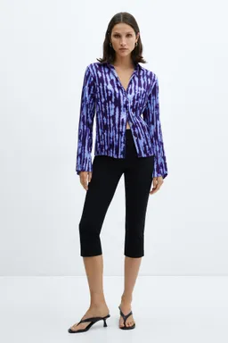 Camisa fruncida estampada de Mango en Camisas para argentina