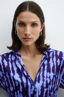 Camisa fruncida estampada de Mango en Camisas para argentina
