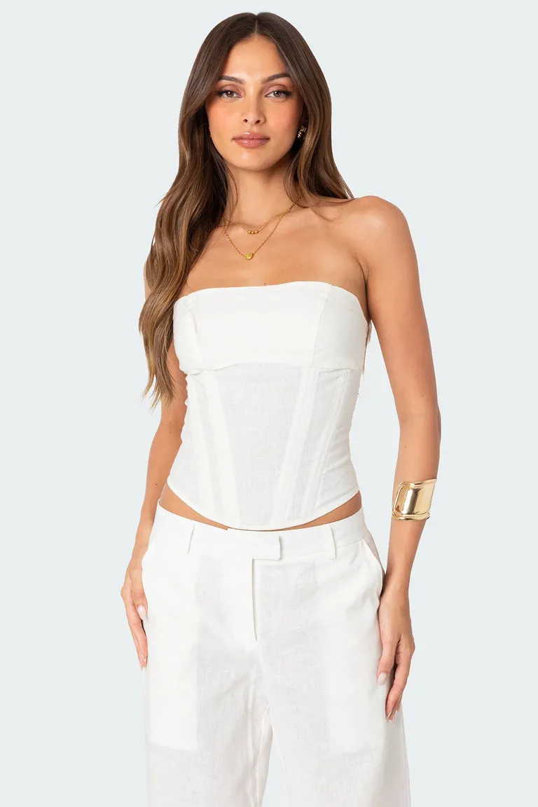 Corset lino arya de Edikted en Tops para argentina