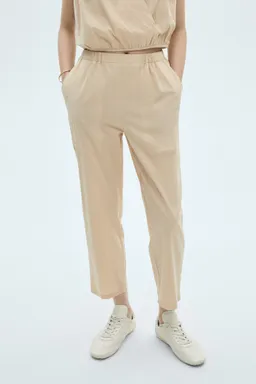 Pantalón crop algodón de Mango en Pantalones para argentina