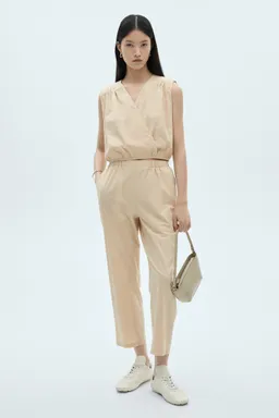 Pantalón crop algodón de Mango en Pantalones para argentina