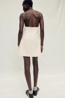 Vestido algodón escote deshilachado de Mango en Vestidos para argentina