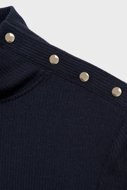 Remera canalé con botones de Mango en Camisas para argentina