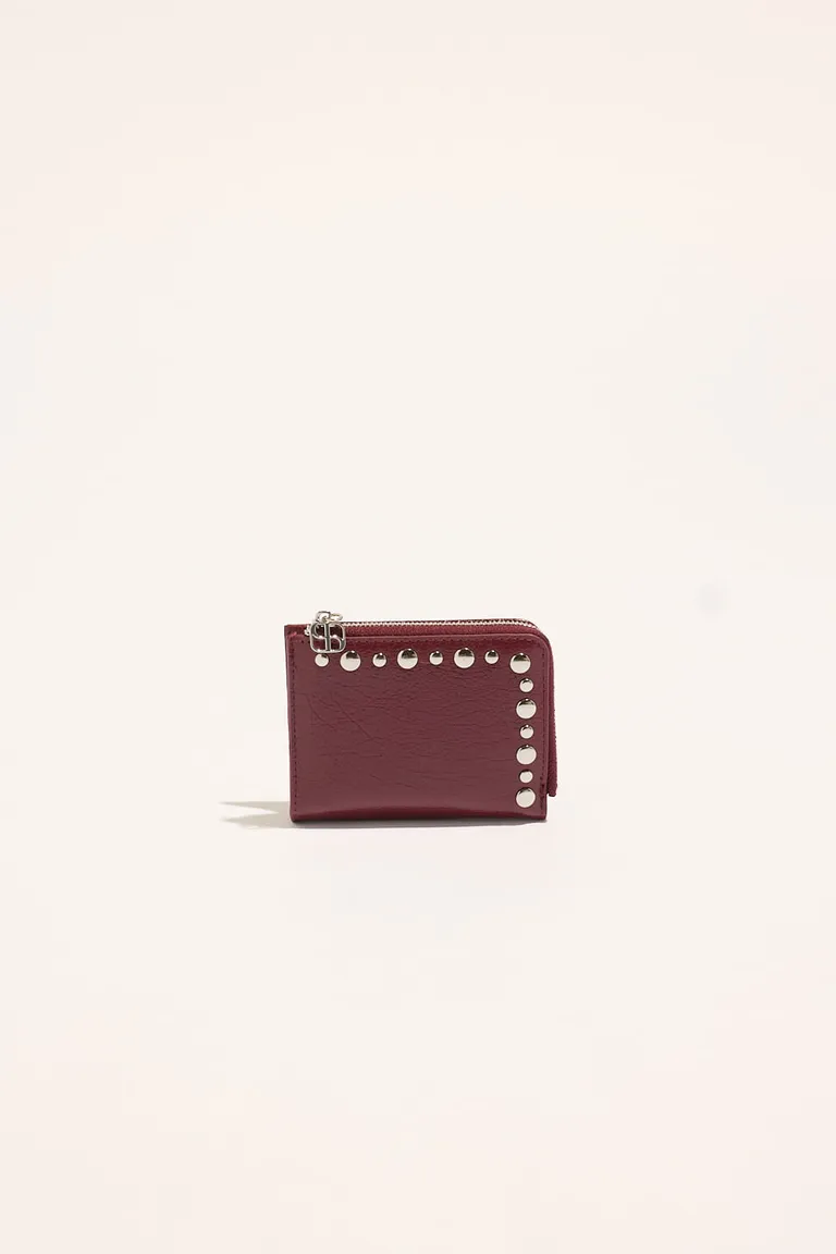 Monedero de piel rojo con detalles decorativos de Portsaid en Billeteras y Monederos para argentina