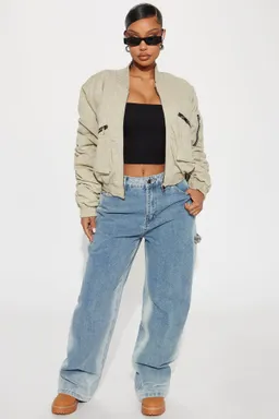 Campera bomber lavada edgy de Fashion Nova en Chaquetas para argentina