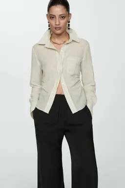 Pantalón fluido wideleg de Mango en Pantalones para argentina