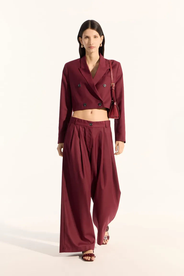 Pantalón sastre de corte amplio con bolsillos, para una silueta elegante y versátil de Portsaid en Pantalones para argentina