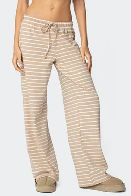 Pantalón rayado con abertura jona de Edikted en Pantalones para argentina