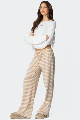 Pantalón rayado con abertura jona de Edikted en Pantalones para argentina