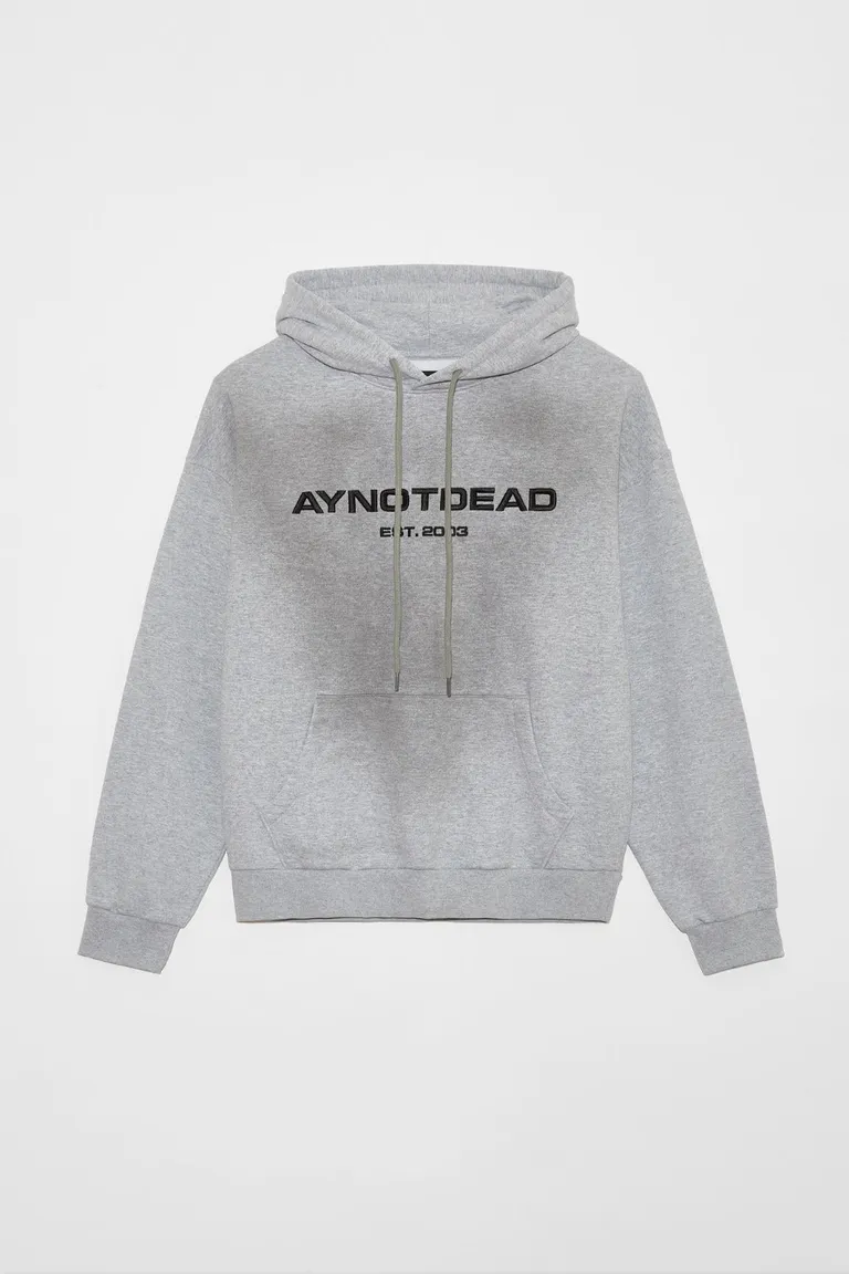 Buzo con capucha y bolsillo canguro bordado delantero de Ay Not Dead en Buzos y Sweaters para argentina