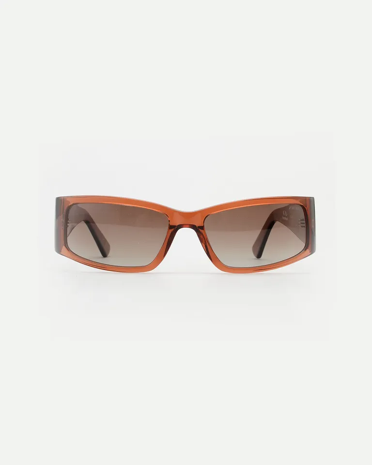 Gafas de sol de acetato premium en tono marrón con lentes polarizadas y ajuste cómodo de Ay Not Dead en Anteojos para argentina