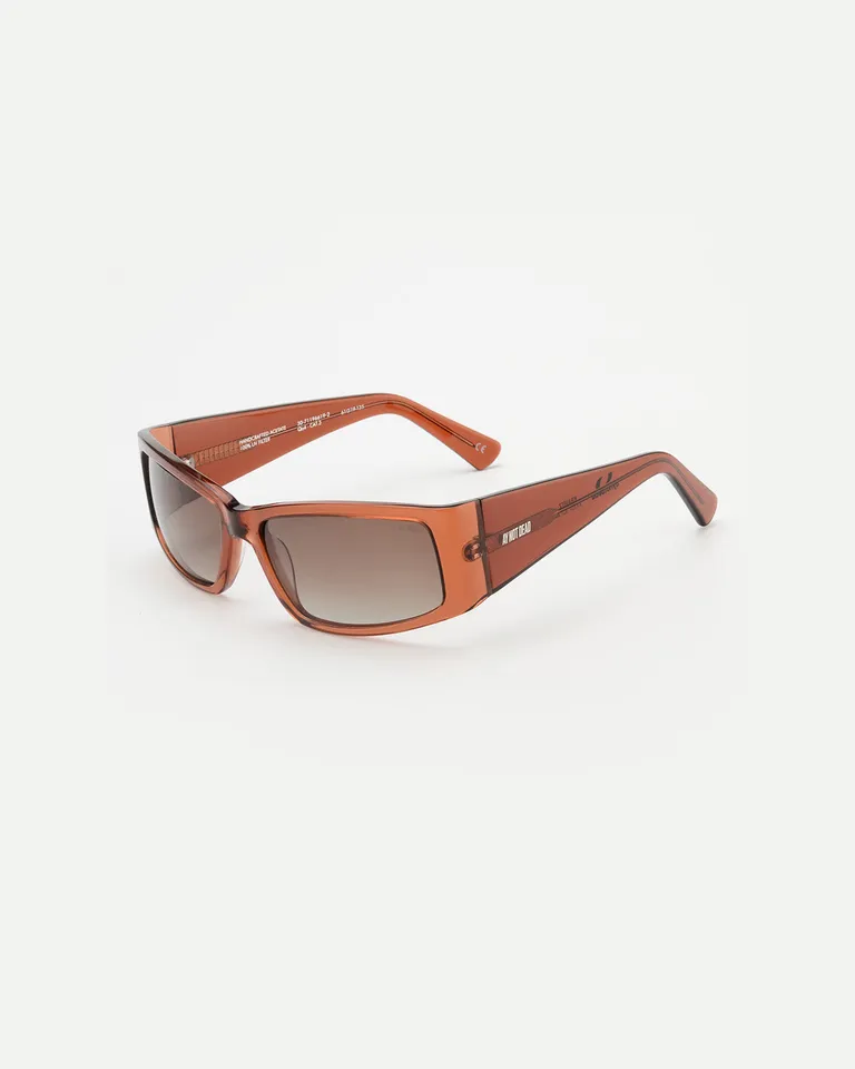 Gafas de sol de acetato premium en tono marrón con lentes polarizadas y ajuste cómodo de Ay Not Dead en Anteojos para argentina