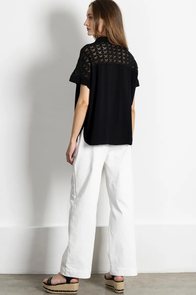 Camisa de lino negra con diseño de fantasía para mujer de Kill en Camisas para argentina