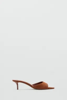 Sandalia cuero tacón kitten de Mango en Sandalias para argentina