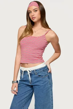 Musculosa vincha rayas dos piezas de Edikted en Tops para argentina