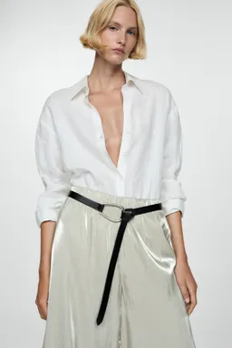 Pantalón fluido satinado de Mango en Pantalones para argentina