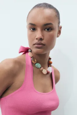 Top halter punto de Mango en Tops para argentina