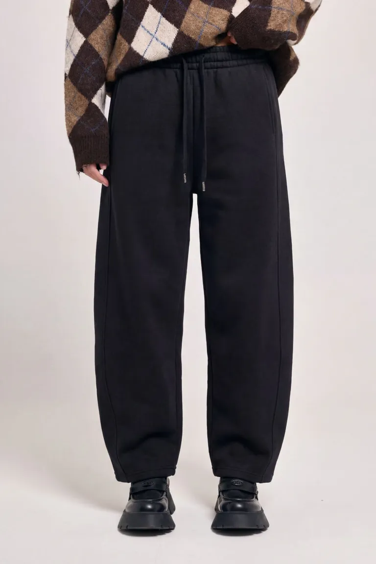 Pantalón de calce relajado con cintura elástica y cordón ajustable con recortes laterales de 47 Street en Pantalones para argentina