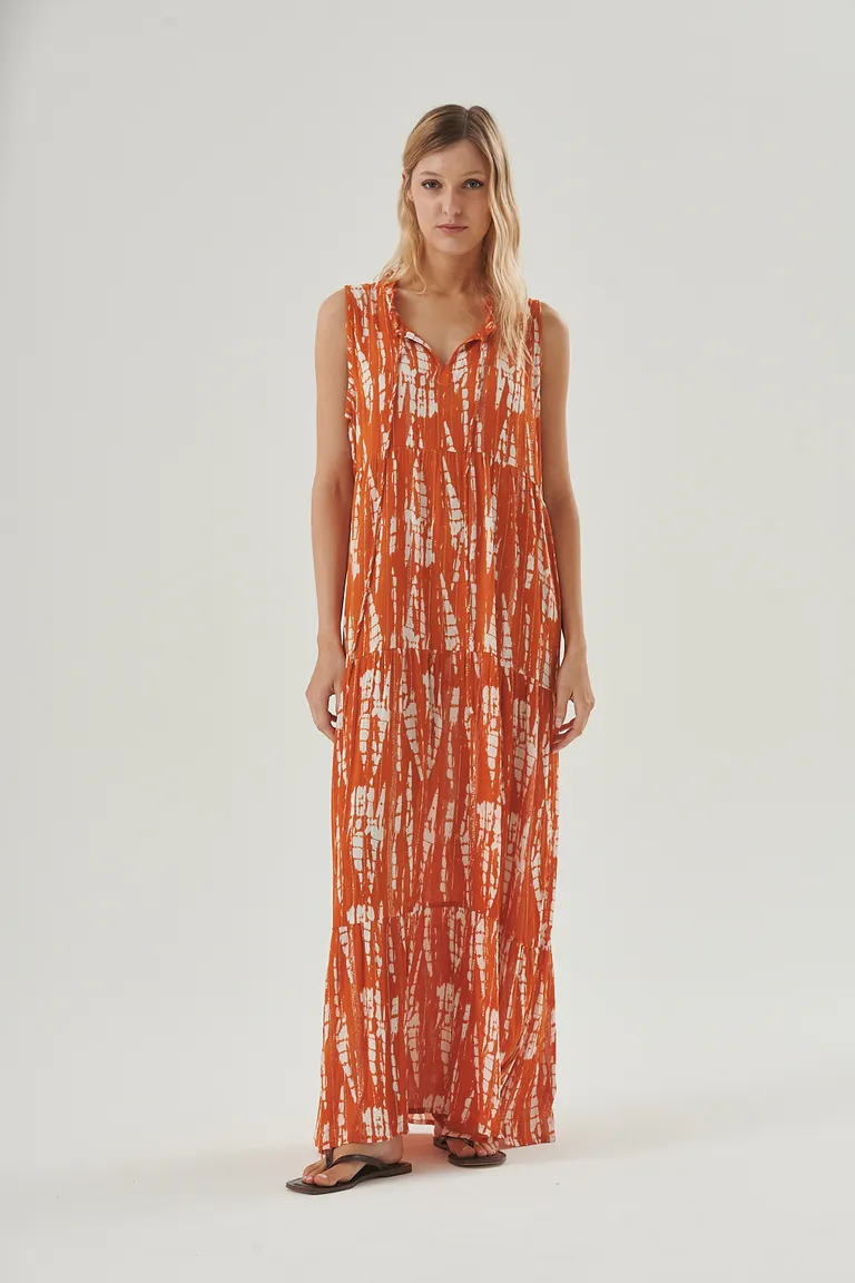 Vestido largo femenino con estampado moderno y elegante de Sweet en Vestidos para argentina