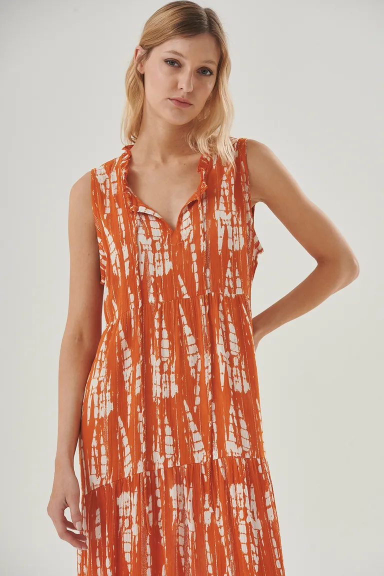 Vestido largo femenino con estampado moderno y elegante de Sweet en Vestidos para argentina