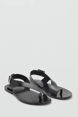 Sandalias cuero tira cruzada de Mango en Sandalias para argentina