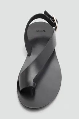 Sandalias cuero tira cruzada de Mango en Sandalias para argentina