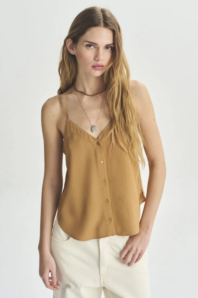 Blusa amarilla de diseño simple y elegante para mujer de Akiabara en Blusas para argentina