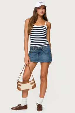 Musculosa bailee rayada rib de Edikted en Tops para argentina