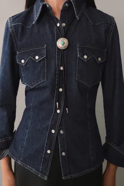 Camisa denim con bolsillos de Mango en Camisas para argentina