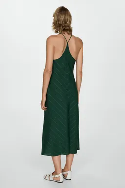 Vestido halter rayas diplomáticas de Mango en Vestidos para argentina
