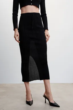 Falda midi canalé de Mango en Faldas para argentina