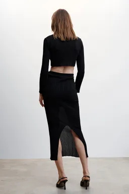 Falda midi canalé de Mango en Faldas para argentina