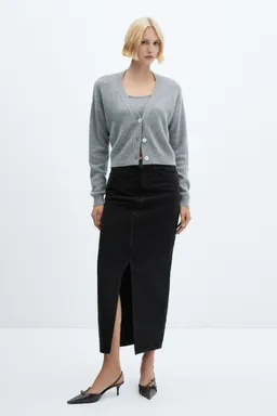 Falda denim con abertura de Mango en Faldas para argentina
