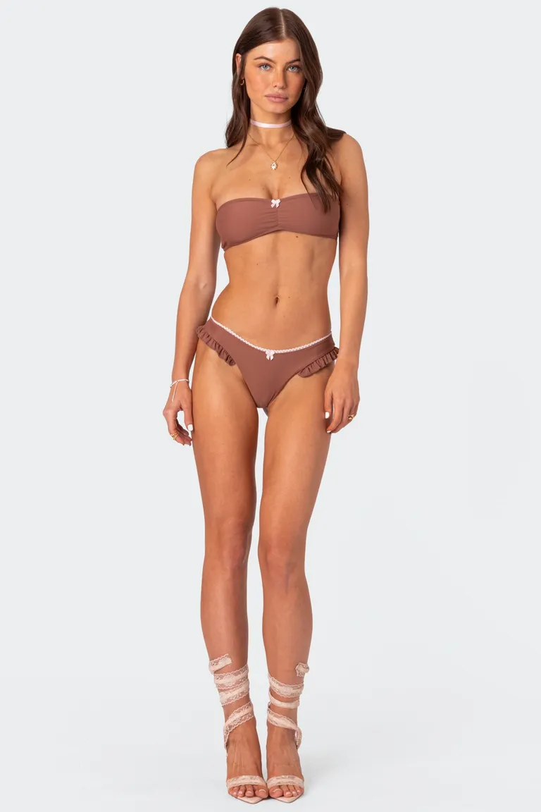 Bombacha bikini con volantes lazos de Edikted en Swimwear y Beachwear para argentina