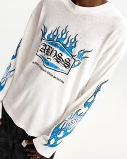 Remera manga larga estampa llamas de Bershka en Remeras y Polos para argentina