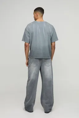 Jeans anchos con rodilla rota de Boohooman en Pantalones para argentina
