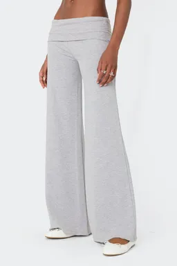 Pantalón pierna ancha doblez de Edikted en Pantalones para argentina