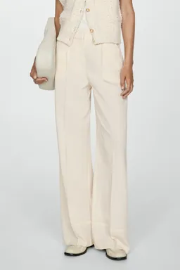 Pantalón lyocell recto de Mango en Pantalones para argentina