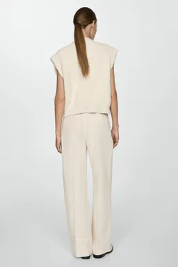 Pantalón lyocell recto de Mango en Pantalones para argentina