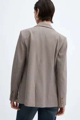 Americana pata gallo de Mango en Blazers para argentina