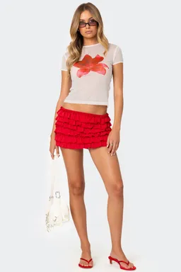 Remera aloha mesh transparente de Edikted en Remeras para argentina