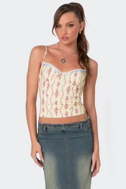 Corset indira estampado floral de Edikted en Tops para argentina