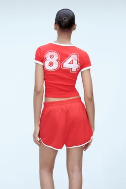Shorts rectos con contraste de Mango en Shorts para argentina