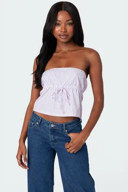 Top strapless rayas augusta de Edikted en Tops para argentina